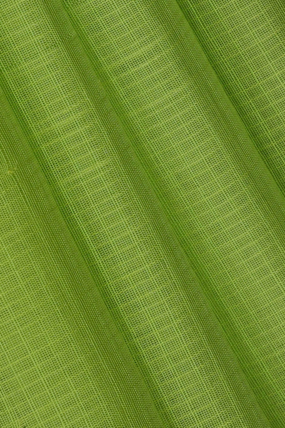 Image of Gadwal Cotton Parrot Green Saree